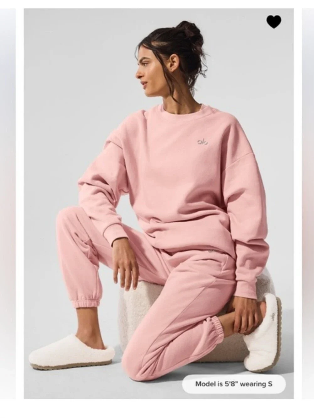 NWT Alo Yoga Pink Quartz Joggers Sweatpants XS